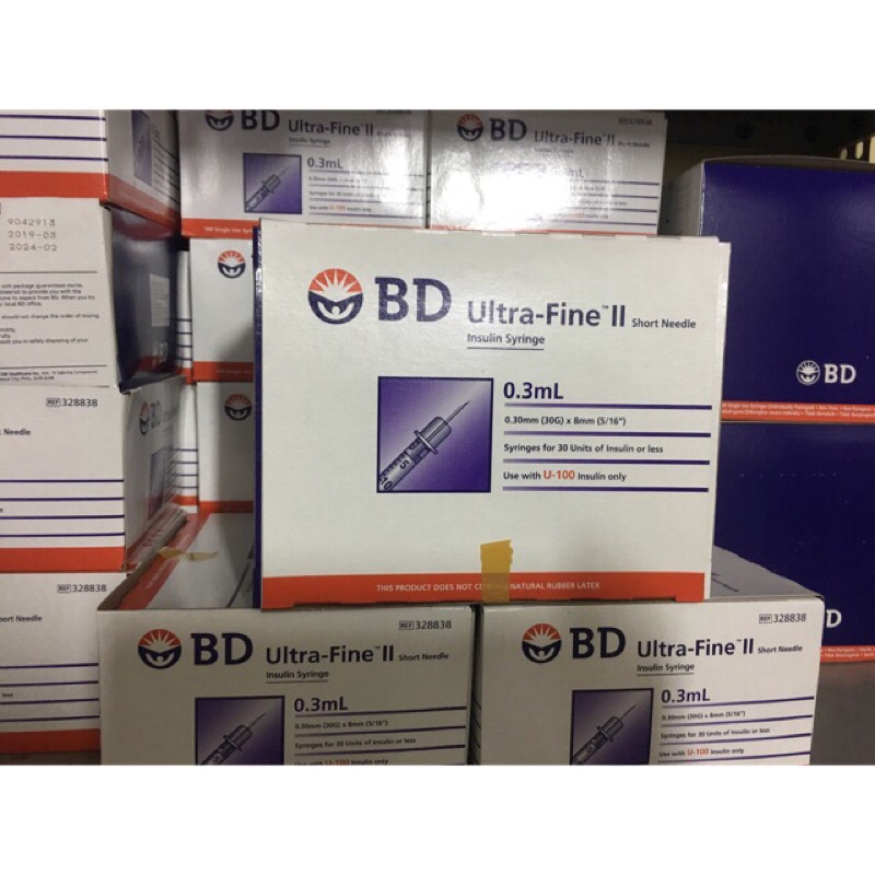 Kim tiêm tiểu đường BD 0,3ml Ultra - Fine II (hộp 100 cái)