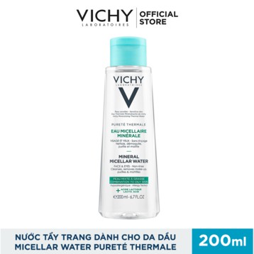 Vichy - Nước Tẩy Trang Vichy Cho Da Bóng Dầu Và Da Hỗn Hợp 400ml Pureté Thermale Mineral Micellar Water