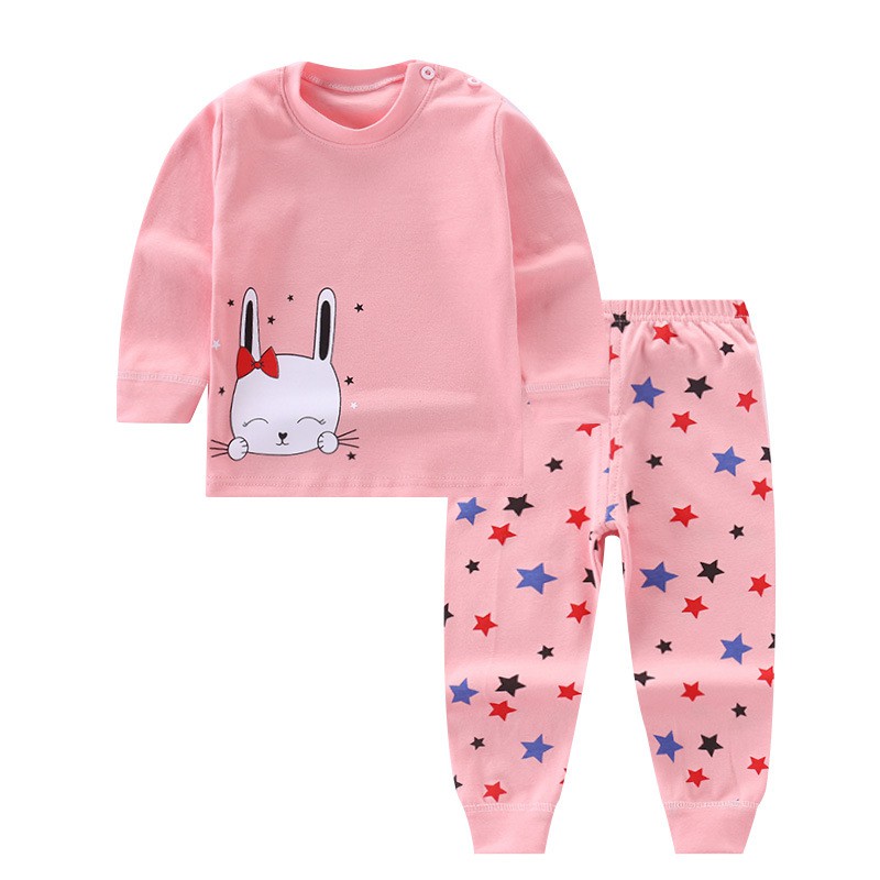 Bộ đồ pijama họa tiết hoạt hình tay dài thời trang cho bé từ 1-6 tuổi