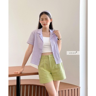 Quần short nữ- quần short vải nhiennhienvintage BQ99