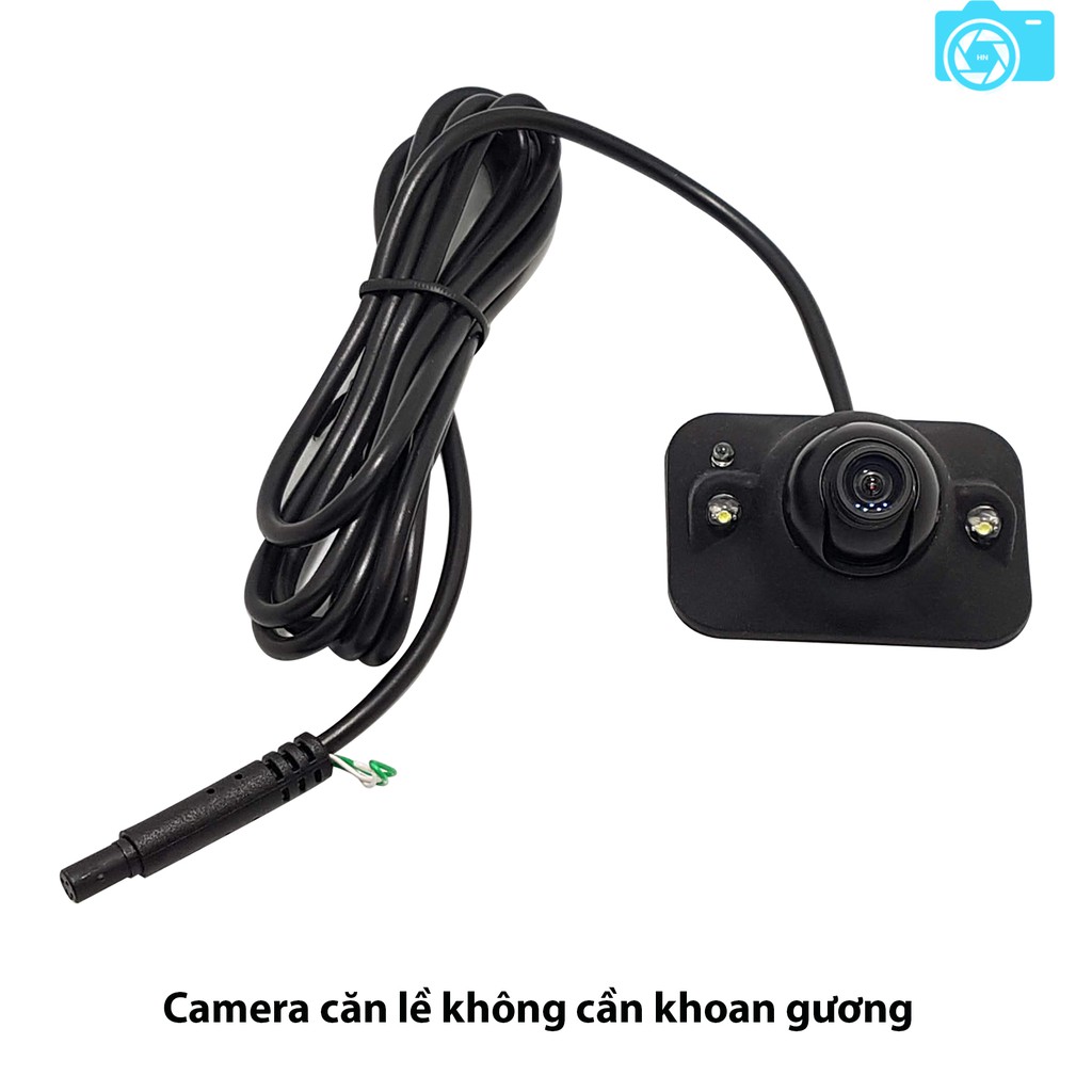 Bộ camera cặp lề không cần khoan gương và màn hình LCD 4.3 inch gập gọn, 800x480, chống nước, rõ nét ngày cũng như đêm | BigBuy360 - bigbuy360.vn