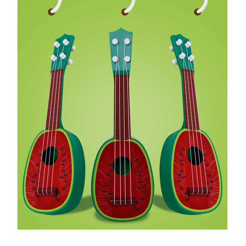 Đàn Dưa Hấu Ukulele Mini 32cm Trái Cây cho bé - Đàn hoa quả