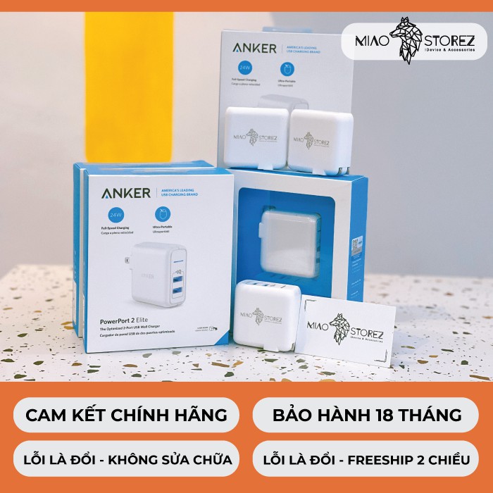 Miao - Sạc Anker PowerPort Elite 2, 24W - A2023