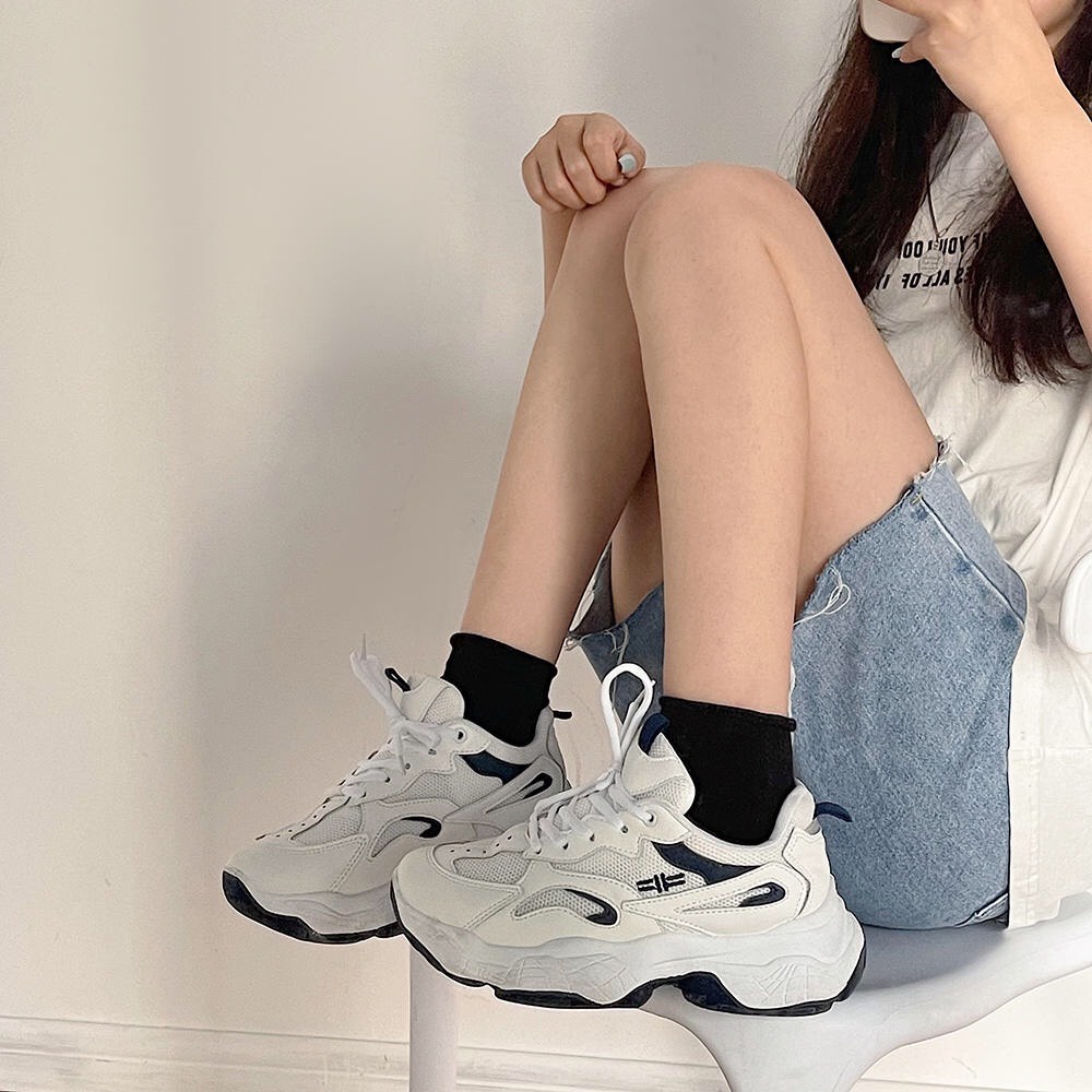 (ORDER) Giầy thể thao nữ sneaker phối 2 màu style Hàn Quốc cá tính trẻ trung