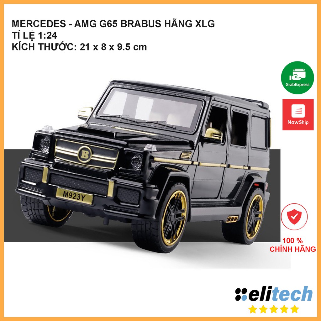 Xe mô hình tỉ lệ 1:24 MERCEDES AMG G65 BRABUS chất liệu hợp kim, chính hãng XLG