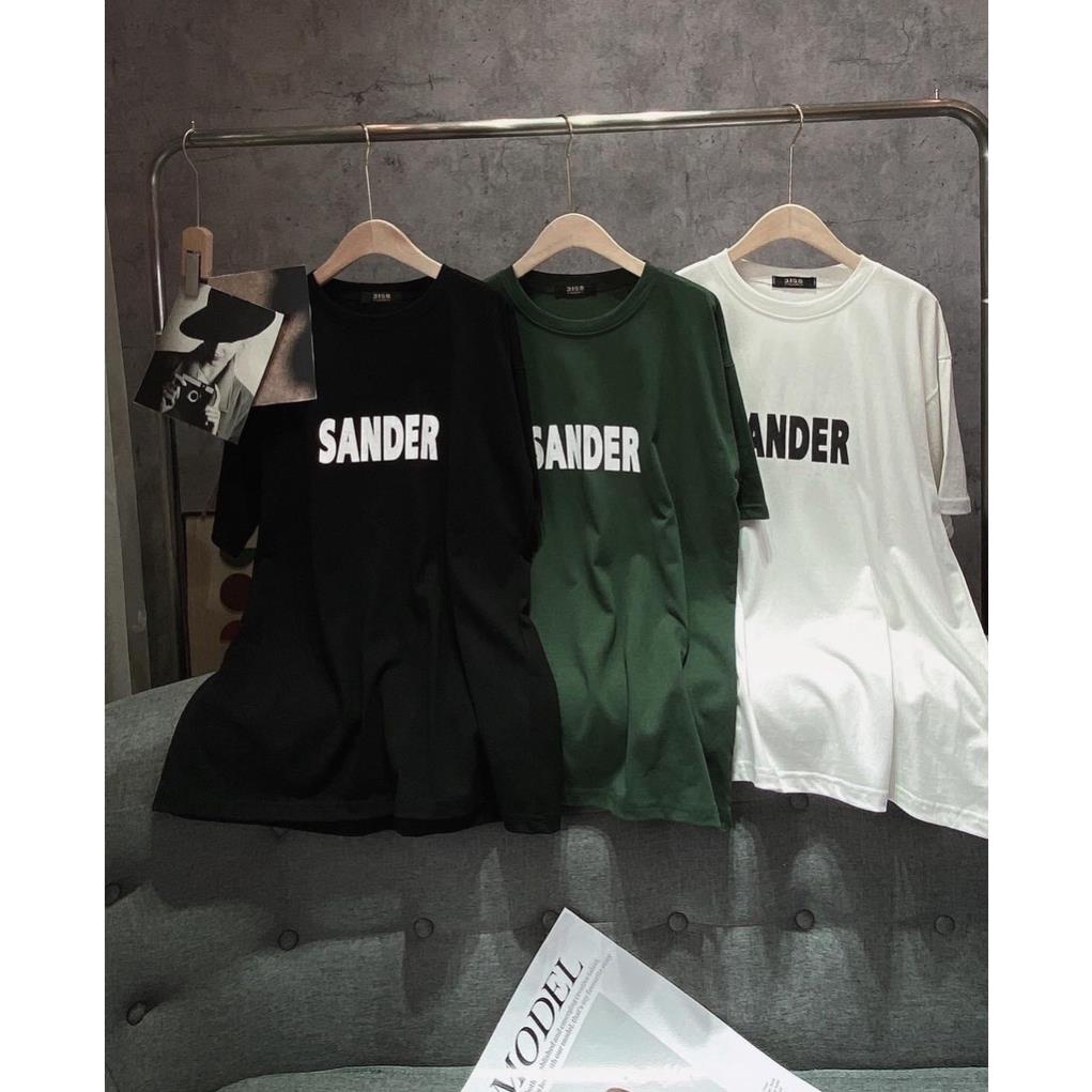Áo thun SANDER hè kiểu UNISEX nam nữ tay lỡ basic FREESIZE dáng thụng Hàn QUoóc phfu hợp cho cả nam và nữ