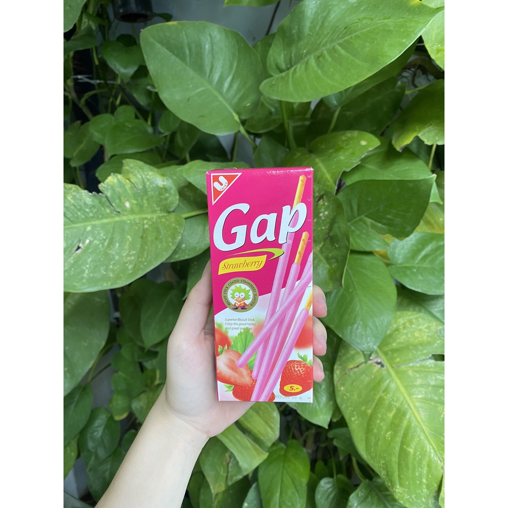 Bánh Que Gap Phủ Kem Dâu Biscuit Stick Coated Strawberry Flavor (Hộp 15g) | BigBuy360 - bigbuy360.vn