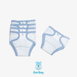 [Hot] Set 5 Tả Vải Dán MioMio - Sọc Xanh (Dành cho trẻ sơ sinh 0-6 tháng)
