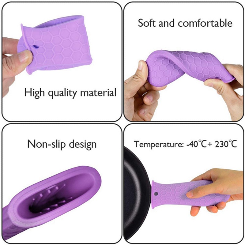 Vỏ Bọc Tay Cầm Cao Su Silicone Chịu Nhiệt Cho Chảo Chiên