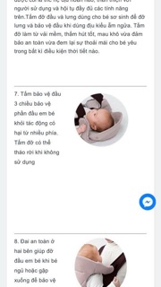Địu combi nhật 4 tư thế