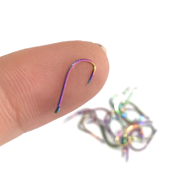 Móc Lưỡi Câu TiTan 7 Màu Không Ngạnh Cực Chắc Chắn Dùng Cho Cần Câu Tay