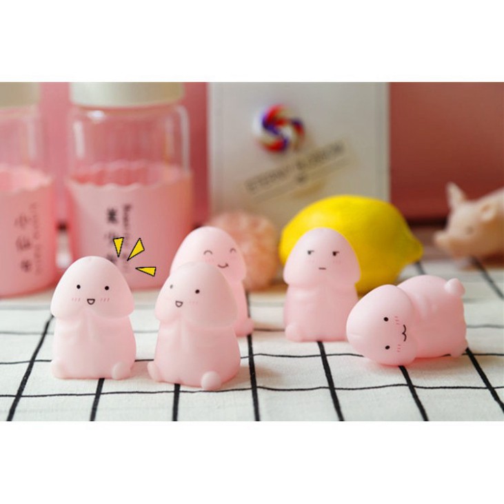 Squishy Mochi con ciu hồng siêu dễ thương mã HBP27 Kgiá như sỉ