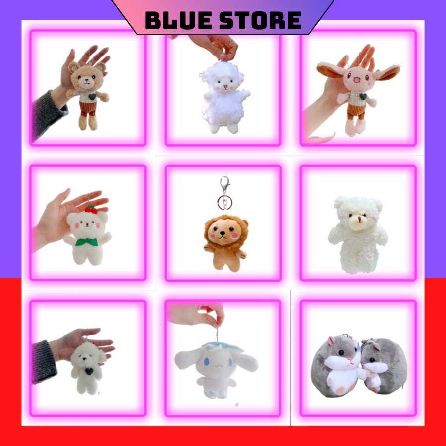 Móc khóa gấu bông treo balo, túi xách, cặp sách cute dễ thương xinh xỉu