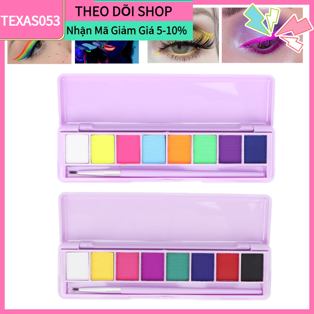 Hàng HOT HANDAIYAN Phấn Kẻ Mắt Dạ Quang Chống Nhòe Chống Lem huỳnh quang Nước hòa tan vẽ trang trí nghệ thuật trên cơ thể 【Texas053】