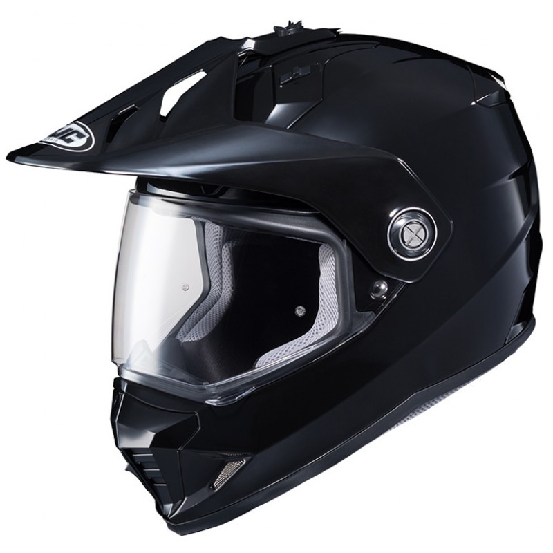 [BH 05 NĂM] Mũ bảo hiểm Full Face Dual Sport HJC DS-X1 Solid Black Adventure - Mũ cào cào, chuyên Motor địa hình,phượt