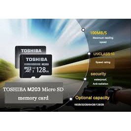 FREESHIP 99K TOÀN QUỐC_Thẻ Nhớ MicroSDXC Toshiba M203 UHS-I U1 128GB 100MB/s