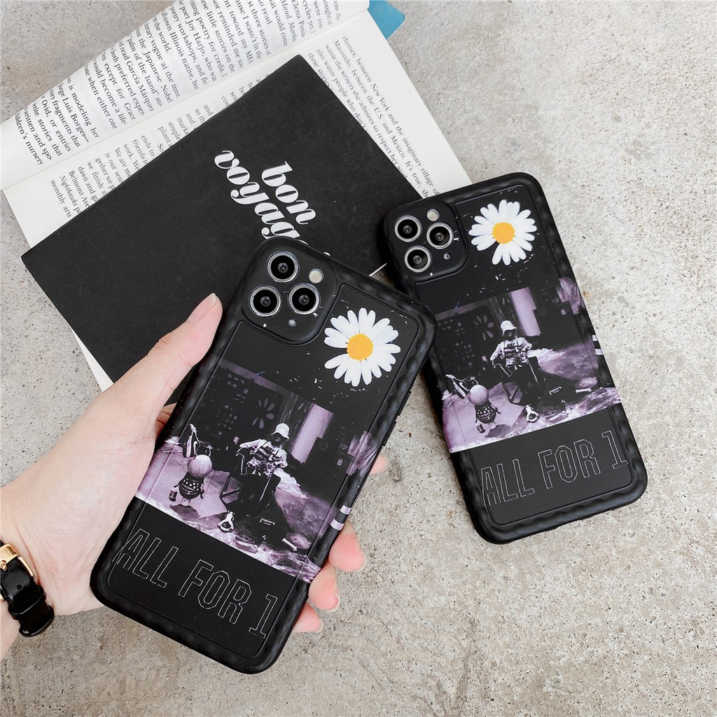 Soft Plastic Phone Cases Cute Couple cartoon Tide brand daisy G-Dragon Case suitable for iPhone11 PRO MAX 7/8plus SE2020 X/XS XR XSMAX