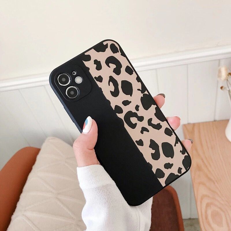 Ốp điện thoại TPU họa tiết da báo bảo vệ toàn diện cho IPhone 12pro max 12mini 11Pro Max XS Max XR SE 2020 7 8 Plus | BigBuy360 - bigbuy360.vn
