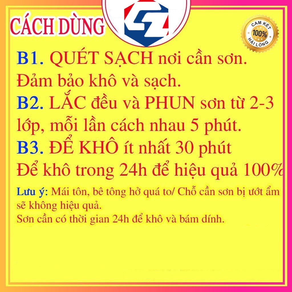 Bình Xịt Chống Thấm Nhật Bản 750ML - Xịt Chống Dột Chống Thấm Tường, Trần, Mái Nhà, Sân Thượng (CZ Màu Trắng)