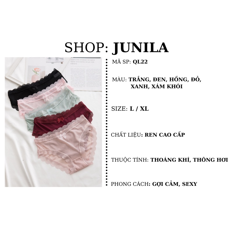Quần lót ren nữ sexy xuyên thấu gợi cảm nhiều màu siêu mỏng QL22 | BigBuy360 - bigbuy360.vn