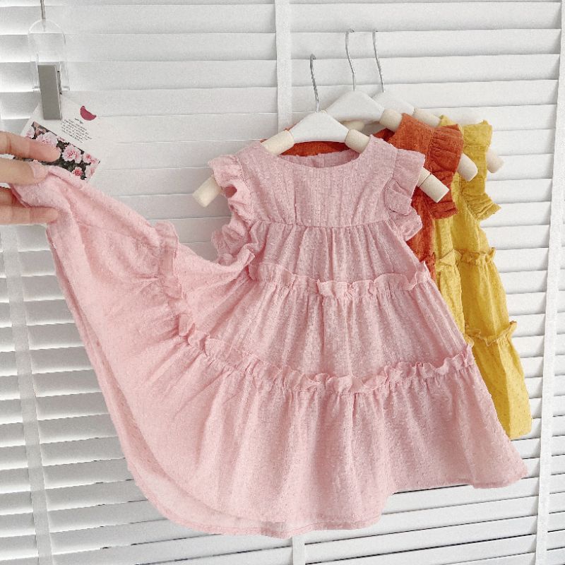 VÁY BABYDOLL ĐI BIỂN MÙA HÈ CHO BÉ GÁI