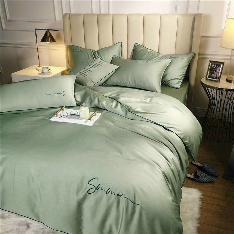 Bộ chăn ga gối Lụa Sumoi 60s nhập khẩu cao cấp Sheen bedding