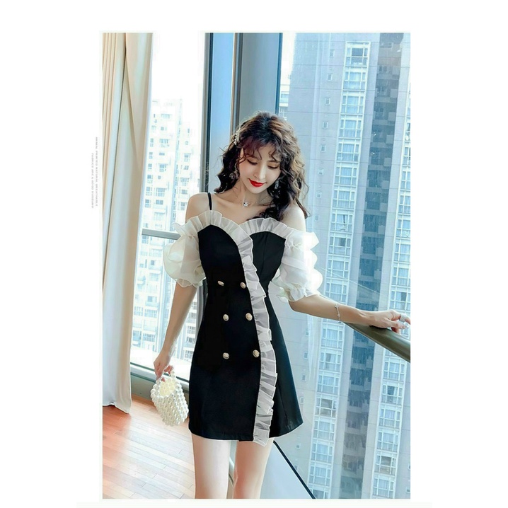 (HCM) Đầm body dự tiệc lệch vai siêu thời trang , hottrend xinh xắn cho các chị em , tôn dáng sành điệu KOKO MI FASHION