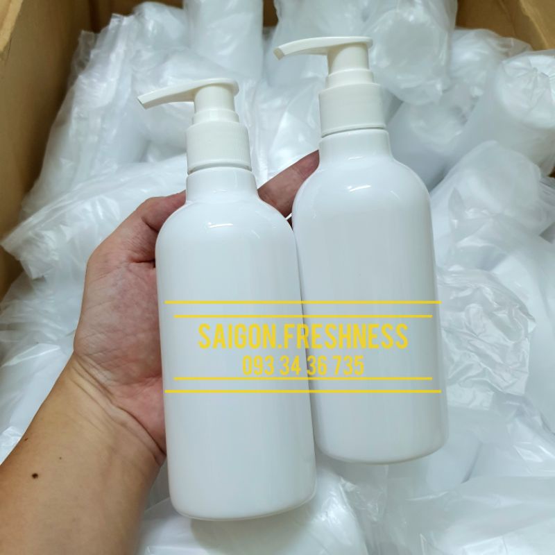 Chai nhựa vòi nhấn 300ml dầu gội, sữa tắm, sữa dưỡng thể sang trọng, dùng đựng dung dịch