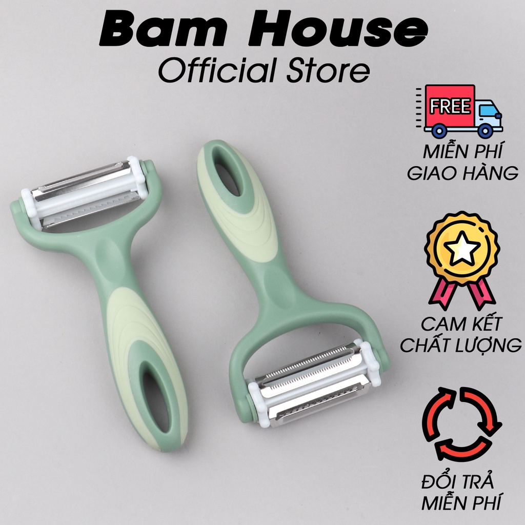 Dao bào 3 lưỡi inox Bam House lưỡi dao xoay nhỏ gọn cao cấp B3L01 - Gia dụng bếp