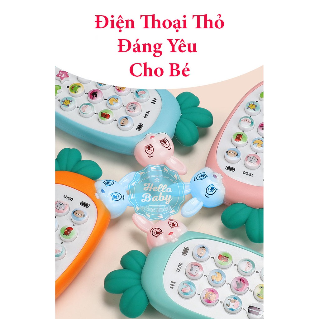 Đồ chơi điện thoại thỏ carot đáng yêu cho bé