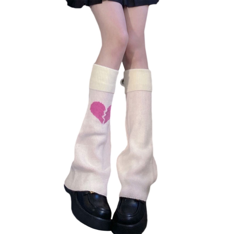 Tất Dệt Kim Dài Trung Bình Giữ Ấm Chân Phong Cách Lolita Nhật Bản Cho Nữ