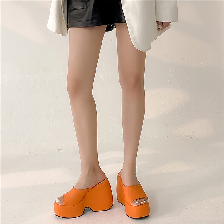 Dép Sandal Cao Gót Đế Xuồng Siêu Cao 12.5cm Thời Trang Mùa Hè Cỡ Lớn 33-43 Cho Nữ