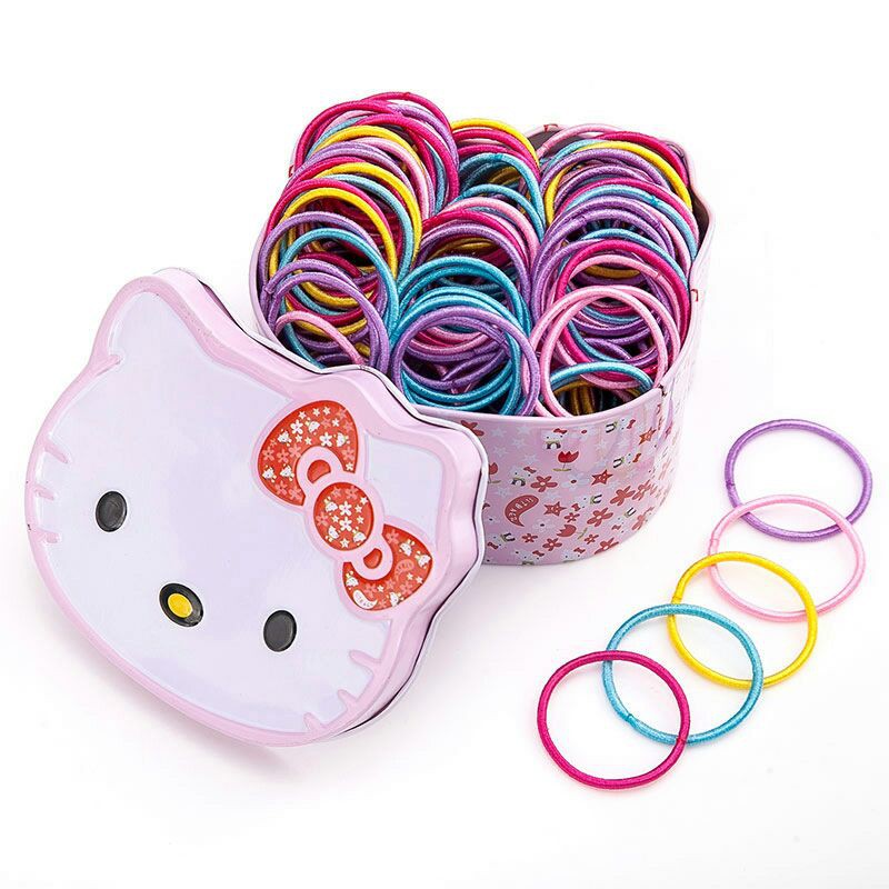 Bộ 100 Kẹp Tóc Hello Kitty Xinh Xắn Cho Bé Gái