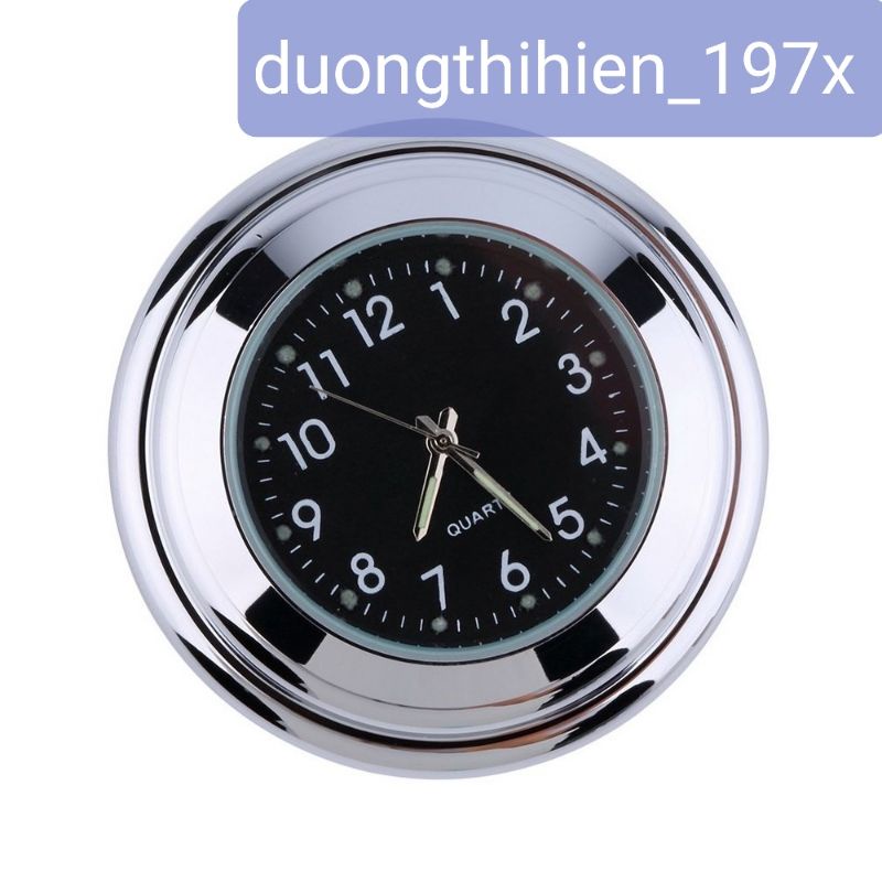 Đồng hồ kim dạ quang gắn ghi đông xe đẹp và tiện dụng