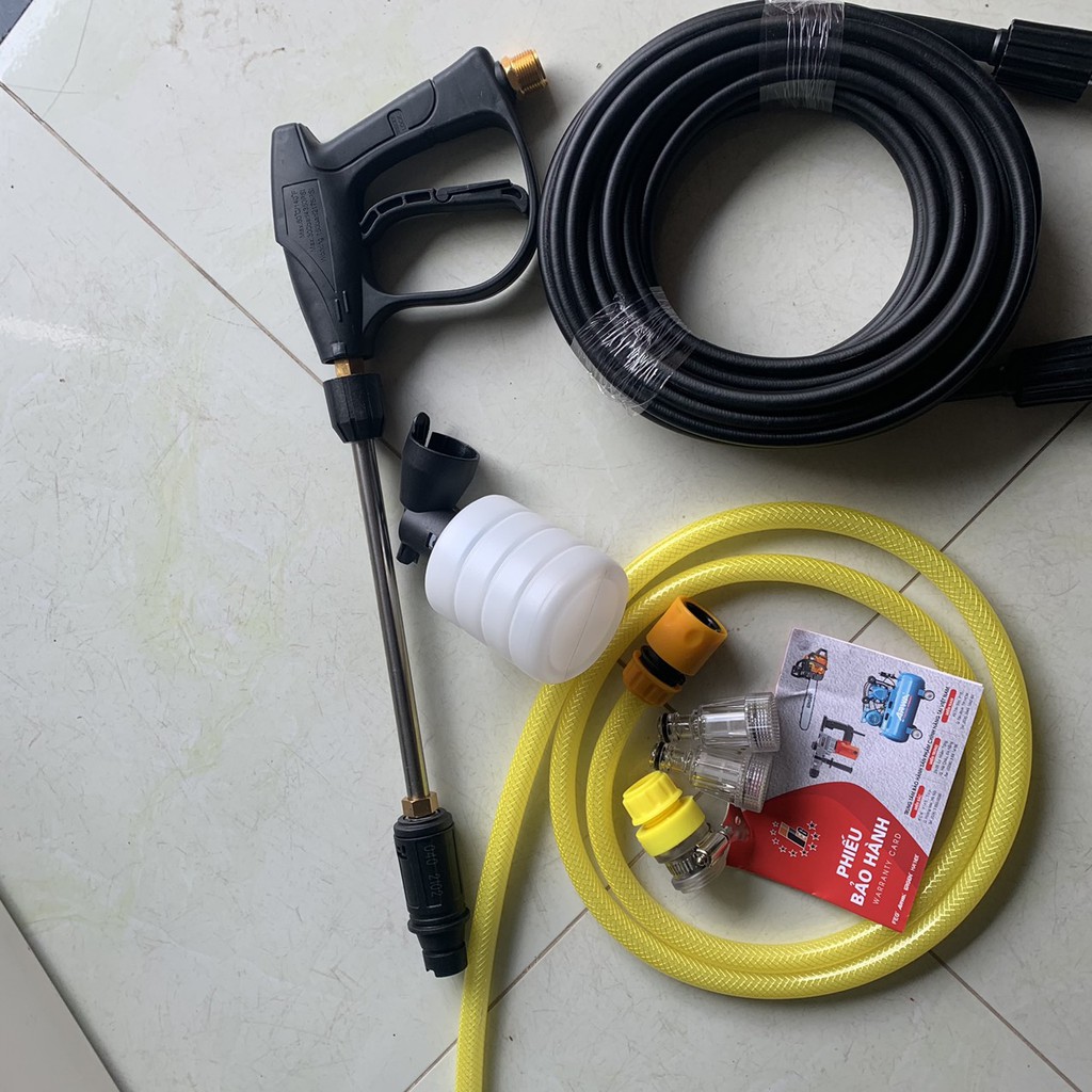 Máy Rửa Xe Ergen  Công Suất 2300W - Áp Lực 120 Bar - Moto Từ 100% Dây Đồng