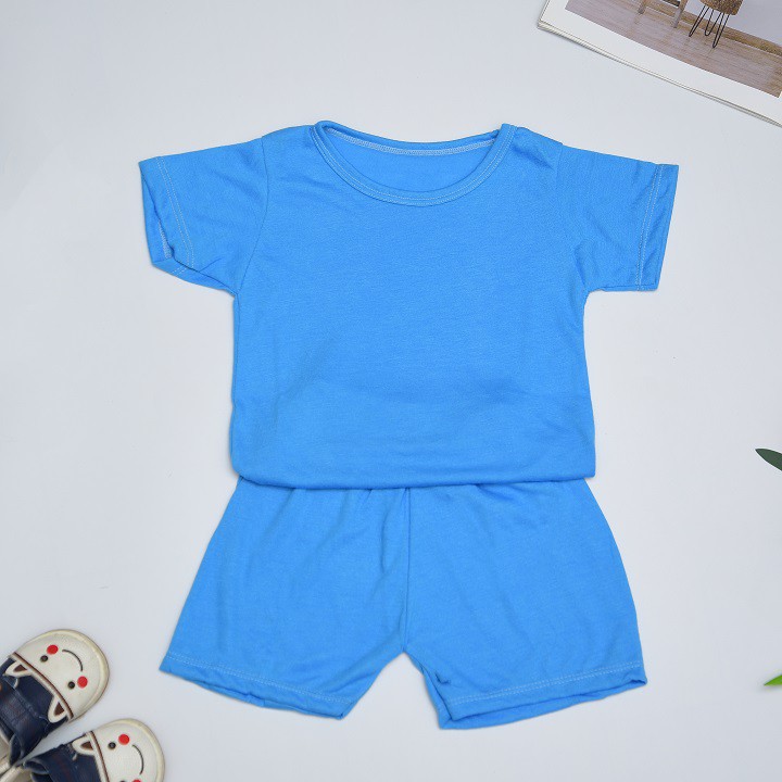 Bộ Cộc Tay Trơn, Bộ Quần Áo Phông Cho Bé Vải Cotton Cao Cấp, Mềm Mịn Thoáng Mát - Quần Áo Trẻ Em Cao Cấp