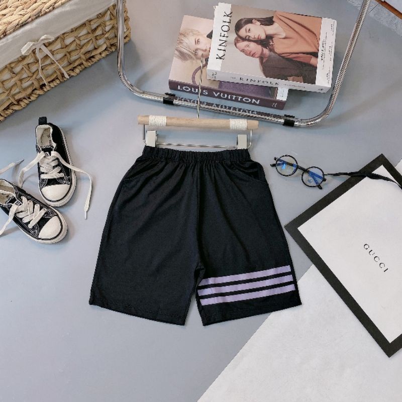 Quần Đùi Bé Trai 20_50kg coton lạnh, Quần bé trai mặc nhà mềm mát