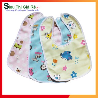 Yếm cho bé 2 lớp vải lông nhung mềm 29*20cm dành cho bé từ 0 đến 1.5 tuổi