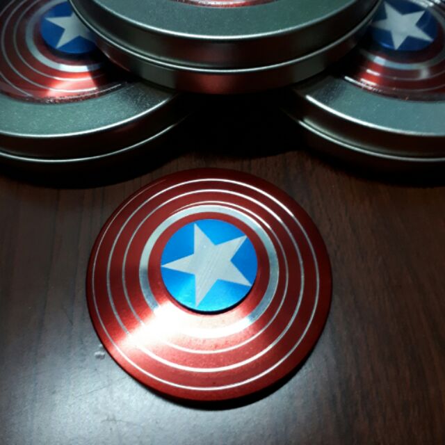 Fidget Spinner Captain America - Món đồ chơi Con Quay Tròn Để Giảm Stress