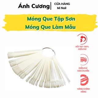 Dụng cụ làm móng ❤️ mi nail ánh cương❤️ móng que tập sơn, móng que làm mẫu sơn gel hình quạt ad34