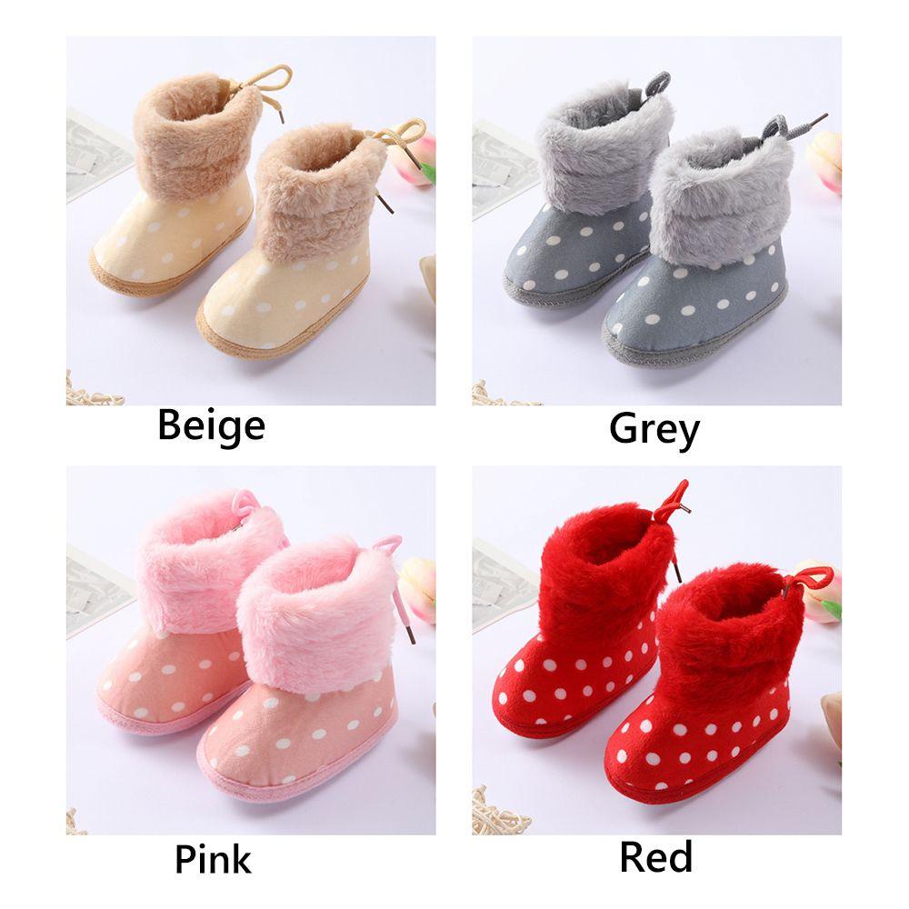 Giày Bốt Cổ Cao Đế Mềm Giữ Ấm Cho Bé Tập Đi 1 Tuổi
