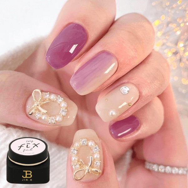 Jin B Gel đính đá, Đính Charm Tạo form nghệ thuật Fix Gel 25gr Jin B Gracia cao cấp Hàn quốc Hàng chính hãng