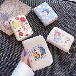 Ví cầm tay hoạt hình hơn 10 ngăn phong cách Hàn quốc