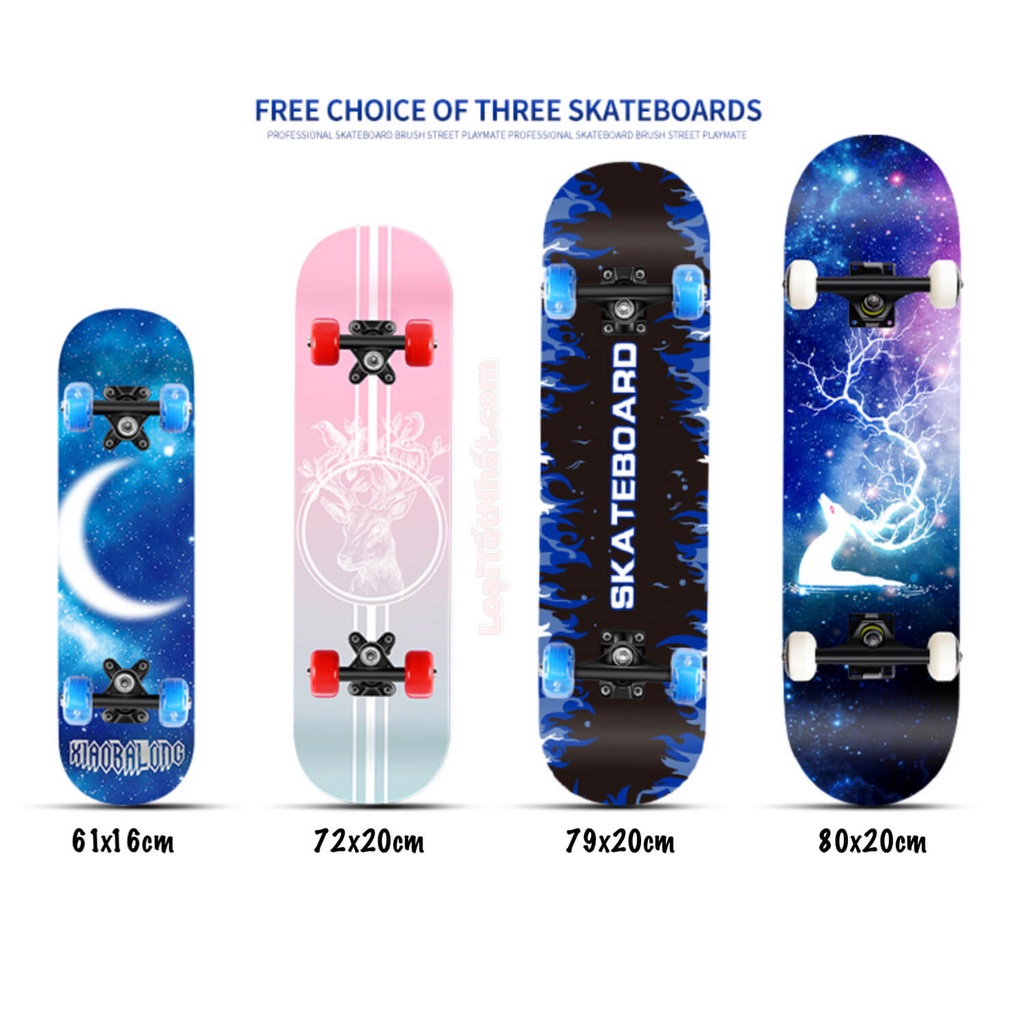 [Reefitsport] Ván trượt Skateboard thể thao chất liệu gỗ cao cấp