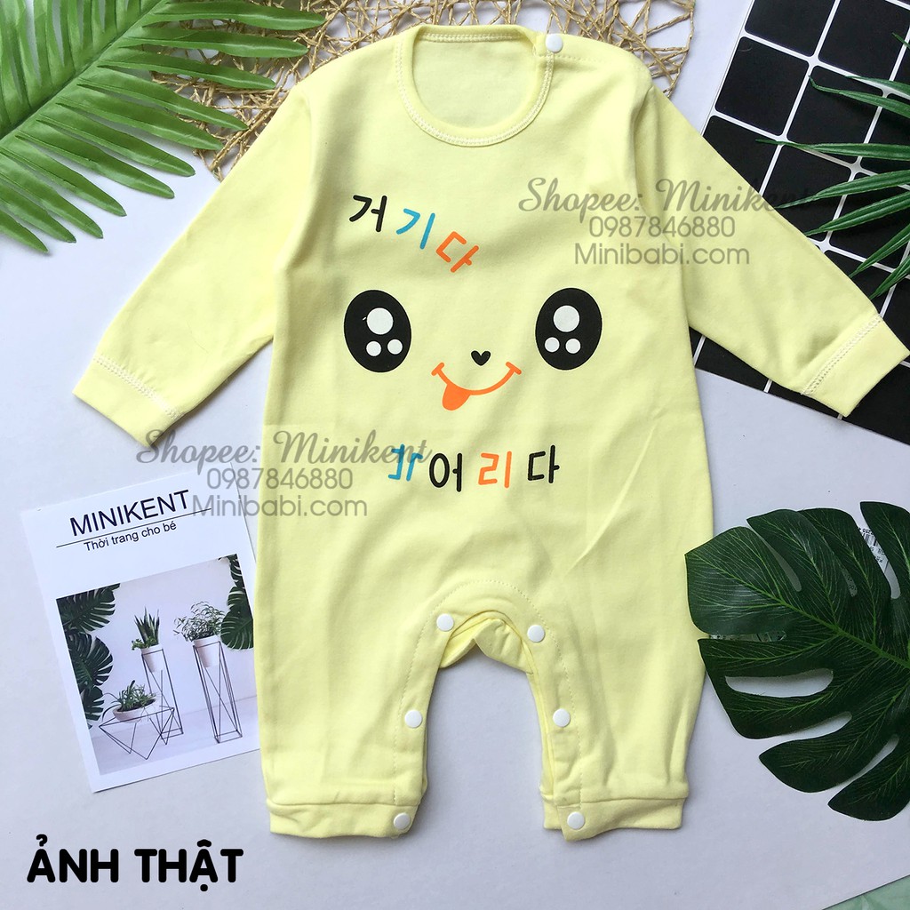 Áo body dài tay bé trai / bé gái vải cotton cute với nhiều mẫu 11-20