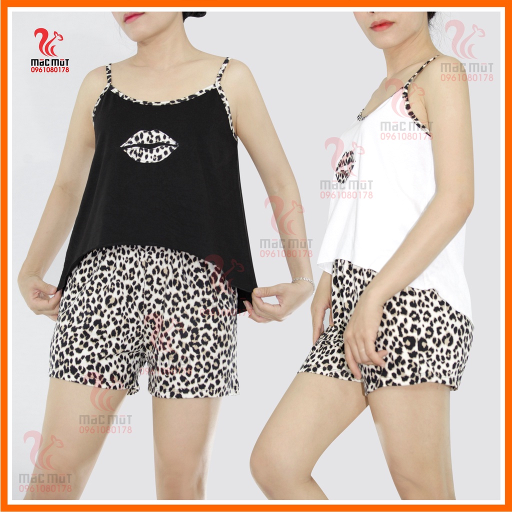DB103 - Bộ đồ thun cotton dễ thương phù hợp làm đồ bộ mặc nhà, đồ đi chơi dạo phố hoặc đồ ngủ nữ. Thời trang Macmot