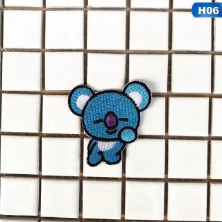Sticker Ủi Thêu Hình Bt21 Bts