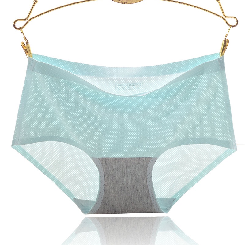 Quần Lót Lụa Mát Thoáng Khí Màu Sắc Đơn Giản Cho Nữ