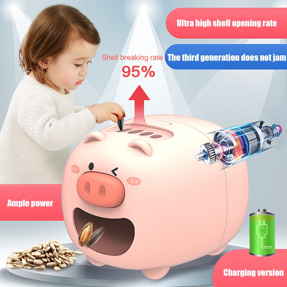 Máy tách vỏ hạt dưa/ hạt hướng dương bằng điện nhanh chóng tiện lợi kèm cáp sạc