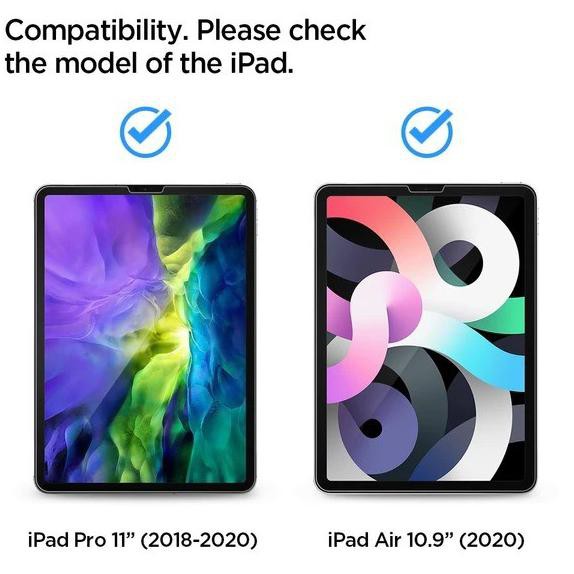 Kính Cường Lực Cho Ipad Pro 11 "/ Ipad Air 4 10.9" Spigen Glas.tr Ez Fit